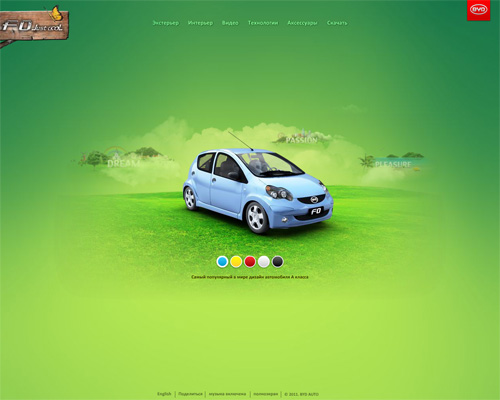 Green Colored Website