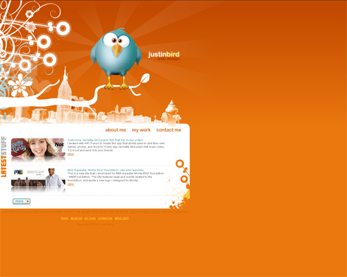 Orange Colored Website