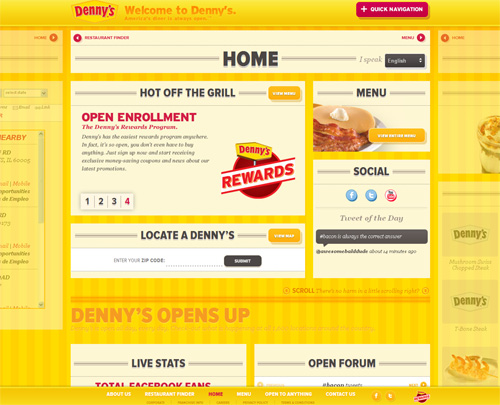 Yellow Colored Website