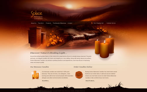 Fire4 in Web Designs that Incorporate the Four Natural Elements