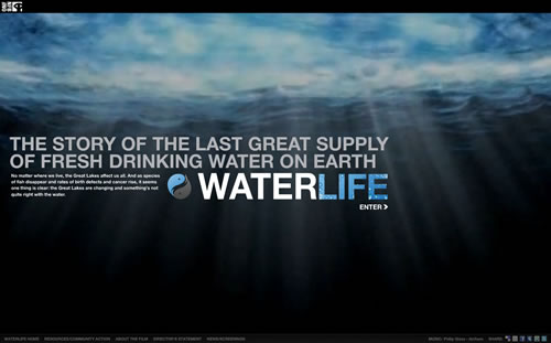 Water9 in Web Designs that Incorporate the Four Natural Elements