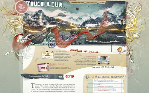 Combo2 in Web Designs that Incorporate the Four Natural Elements