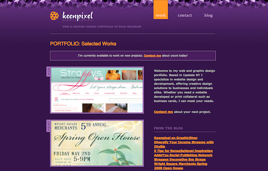 35个漂亮的紫色风格网页设计作品欣赏