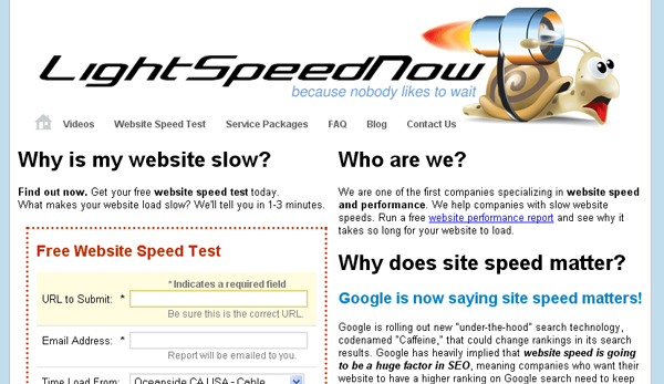 lightspeednow 18 Website Speed and Performance Checking Tools