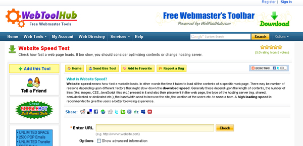 webtoolhub 18 Website Speed and Performance Checking Tools