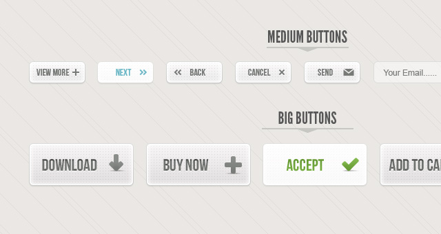 Classic Grey Psd Web UI Set 02