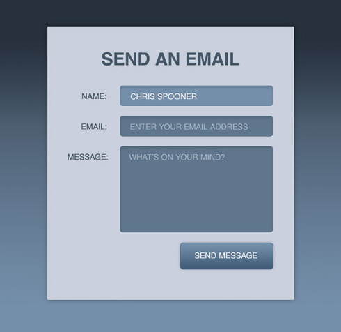 Create a Stylish Contact Form with HTML5 & CSS3