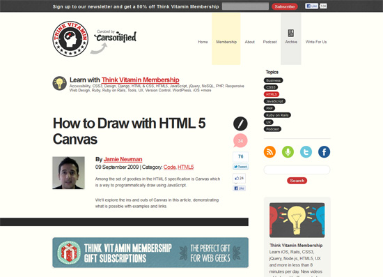 How to Draw with HTML 5 Canvas