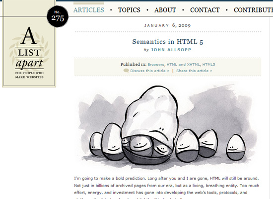 Semantics in HTML 5
