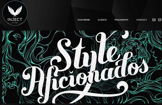 big typography in web design