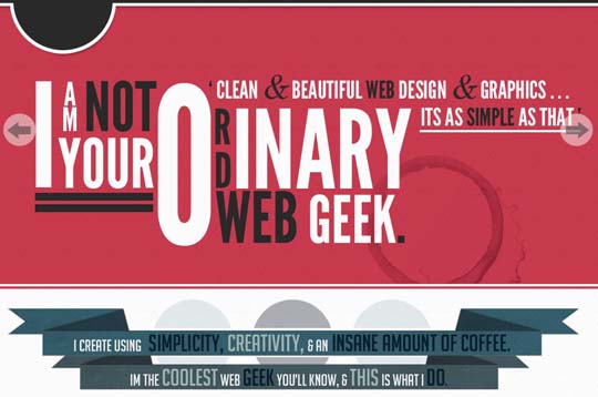 big typography in web design