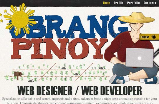 big typography in web design