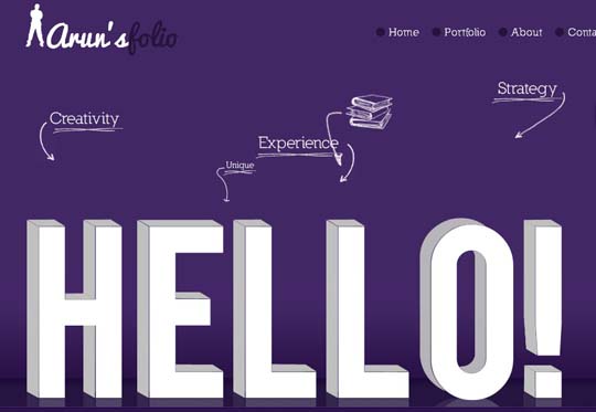 big typography in web design