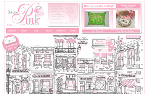 Sweet And Creative Pink Websites