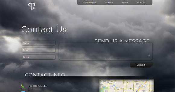 30个非常时尚的网页联系表单设计