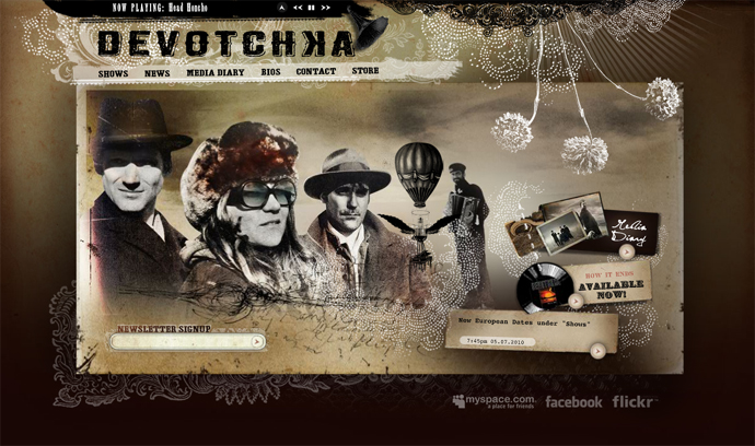 devotchka - the Flash site