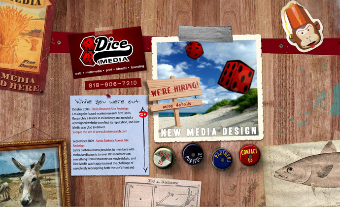 Flash website - dicemedia